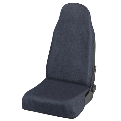 Car seat cover jeans blue for a front seat