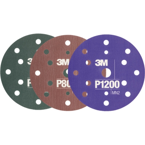 3M 34421 Hookit flexible grinding discs, P1000, Ø 150mm, brown 1 set (25 pieces)