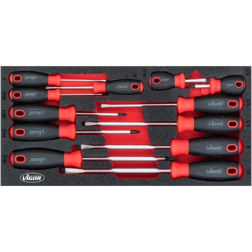 VIGOR V4989 screwdriver set number of tools: 12