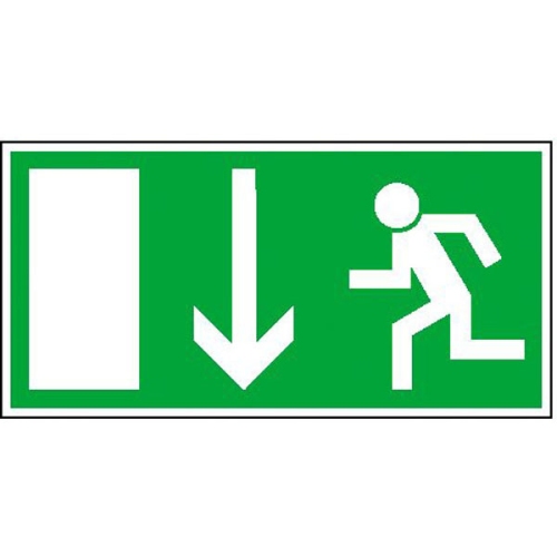 Sign Safety exit sign - photoluminescent emergency exit 15.0014