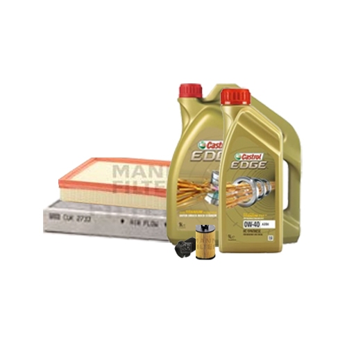 Inspektionskit Ölfilter, Luftfilter und Innenraumfilter + Motoröl 0W-40 6L