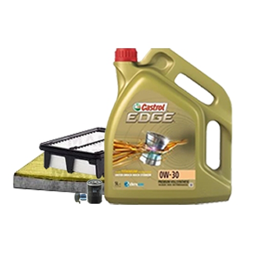 Inspection kit oil filter, air filter and Cabin filter + engine oil 0W-30 5L