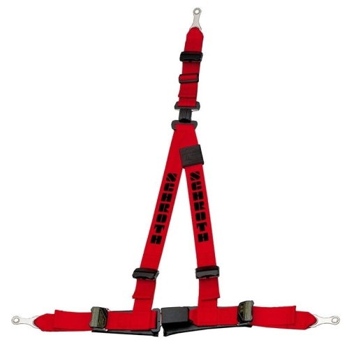 Schroth Safety belt Rally 3ASM red static harness right 1 piece 10012