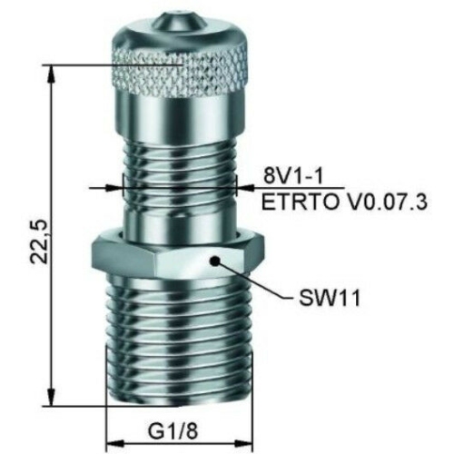 ALLIGATOR 9-900883 screw-in valve G1 / 8, SW 11, ETRTO no. V0.07.3