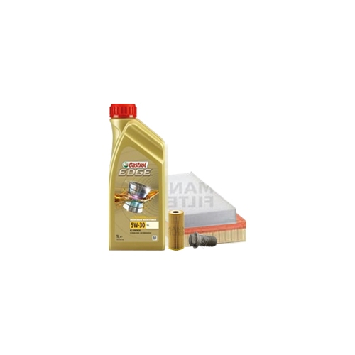 Inspektionskit Ölfilter, Luftfilter und Innenraumfilter + Motoröl 6l 5W-30 LL