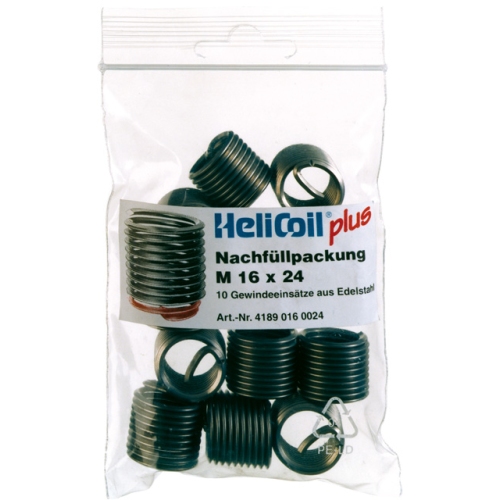 HELICOIL 4189 007 0014 Thread insert set, M7 x 14 mm, 10 pieces