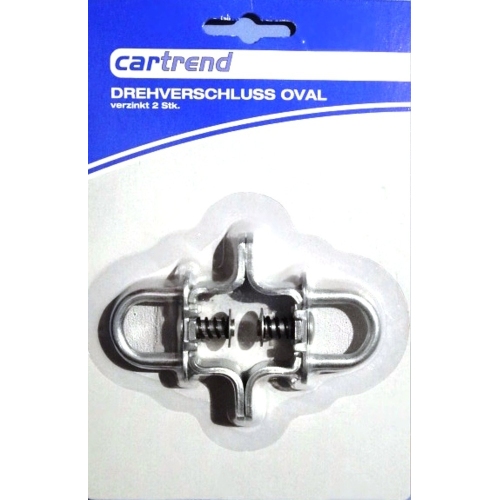 Cartrend twist lock oval galvanized 2 pieces 80142