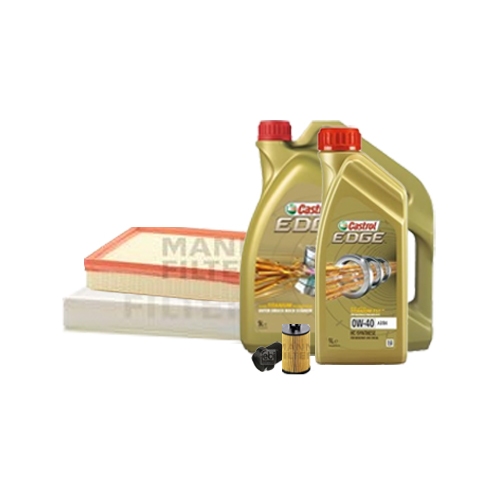 Inspektionskit Ölfilter, Luftfilter und Innenraumfilter + Motoröl 0W-40 6L