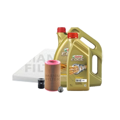 Inspection kit oil filter, air filter and cabin filter + engine oil 0W-40 6L