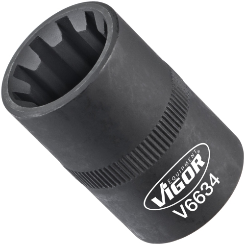 VIGOR socket wrench bit V6634 Vierkant12,5 mm (1/2 inch) deep groove profile 20