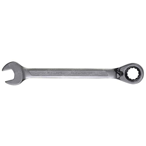 SWSTAHL 03520L-14 fork ring ratchet wrench, 14 mm, reversible