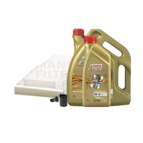 Inspektionskit Ölfilter, Luftfilter und Innenraumfilter + Motoröl 0W-20 C5 6L
