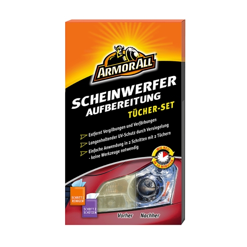 Armor All Scheinwerferaufbereitungs-Set Tücher 20270