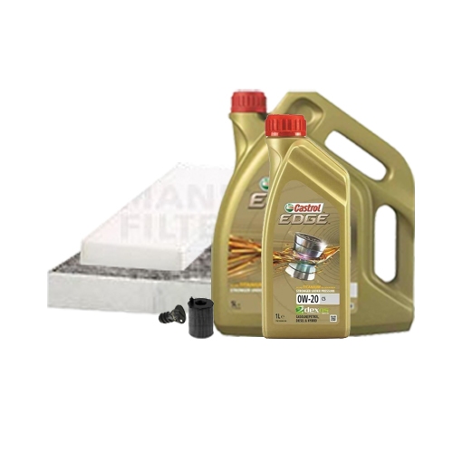 Inspektionskit Ölfilter, Luftfilter und Innenraumfilter + Motoröl 0W-20 C5 6L
