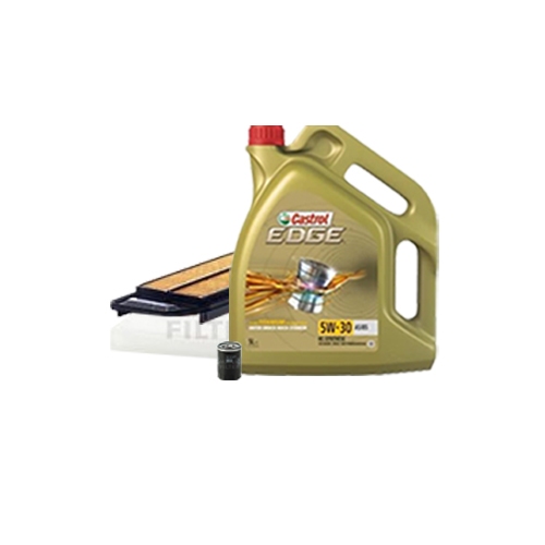 Inspektionskit Ölfilter, Luftfilter + Ablasschraube und Motoröl 5W-30 5L