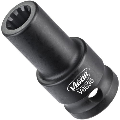 VIGOR socket wrench bit V6635 ? Vierkant12,5 mm, groove profile ? 11.5