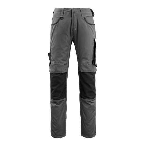 Mascot pants with knee pockets 13079-230-1809 82C52 dark gray / black