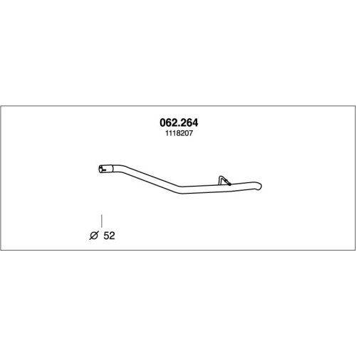 PEDOL 062.264 exhaust pipe
