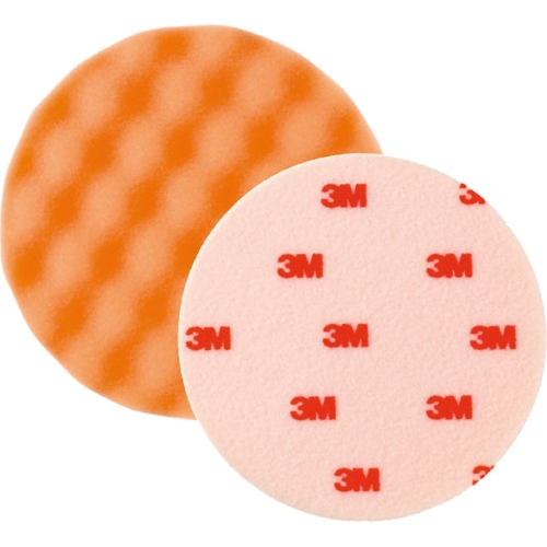 3M 50456 nubbed polishing foam - Extra Life, Ø 133mm, orange, 1 set (2 pieces)