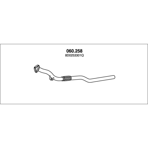 PEDOL 060.258 exhaust pipe