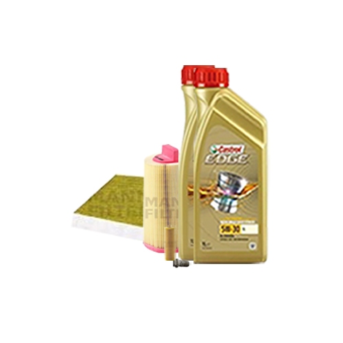 Inspection kit oil filter, air filter and cabin filter + engine oil 5W-30 LL 6L