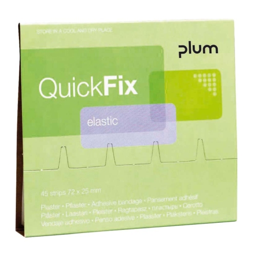 PLUM 5512 Quickfix plaster dispenser, refill packs, 45 pieces, elastic plasters