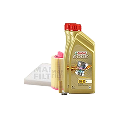 Inspektionskit Ölfilter, Luftfilter und Innenraumfilter + Motoröl 5W-30 LL 6L