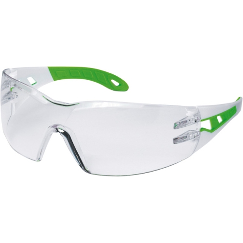 UVEX 9192.725 Schutzbrille Pheos Small, Scheibe PC farblos, weiß/grün