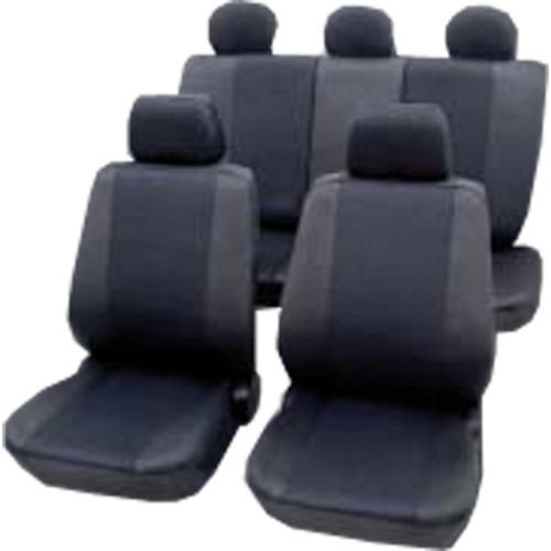PETEX 26174802 Seat cover set Sydney, for side airbag, graphite, 11 pieces