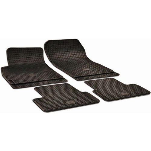 WALSER 50476 rubber mat, floor mats fit, anthracite / black