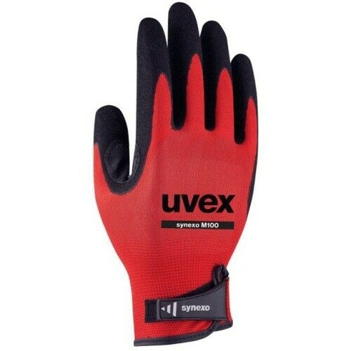 UVEX 6002.1 Synexo M100 mechanic's glove, size 8, red / black