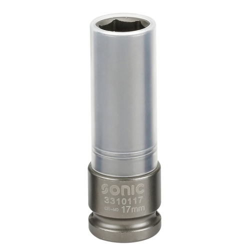 SONIC 3310117 1/2 "rim impact screw socket, 17mm, length 86 mm