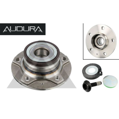 1 wheel bearing set AUDURA suitable for AUDI VW