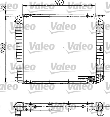 1 Radiator, engine cooling VALEO 810968 VOLVO