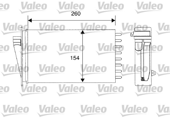 Heat Exchanger, interior heating VALEO 812194 FIAT