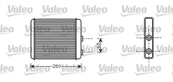 1 Heat Exchanger, interior heating VALEO 812285 OPEL VAUXHALL