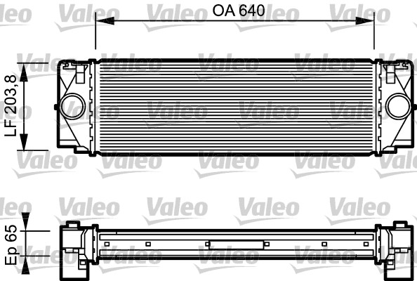 1 Charge Air Cooler VALEO 817994 MERCEDES-BENZ