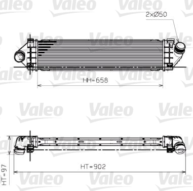 1 Charge Air Cooler VALEO 818246 FORD VOLVO