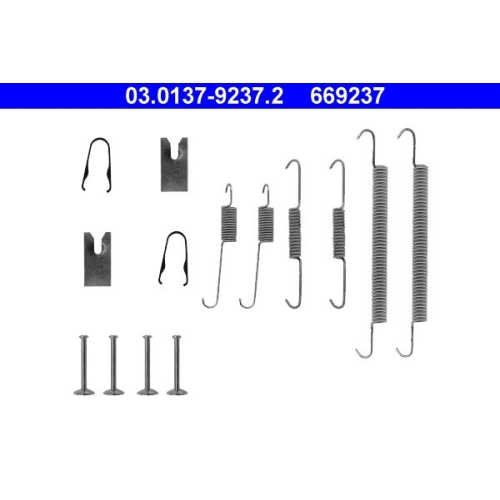 1 Accessory Kit, brake shoes ATE 03.0137-9237.2