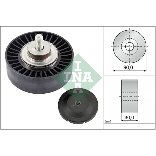 1 Deflection/Guide Pulley, V-ribbed belt INA 532 0752 10 BMW MINI