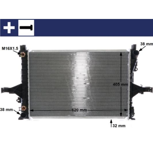 1 Radiator, engine cooling MAHLE CR 1547 000S BEHR VOLVO