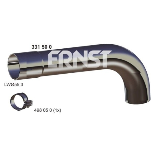 1 Exhaust Pipe ERNST 331500 FORD