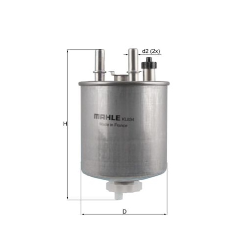 1 Fuel Filter MAHLE KL 834 RENAULT