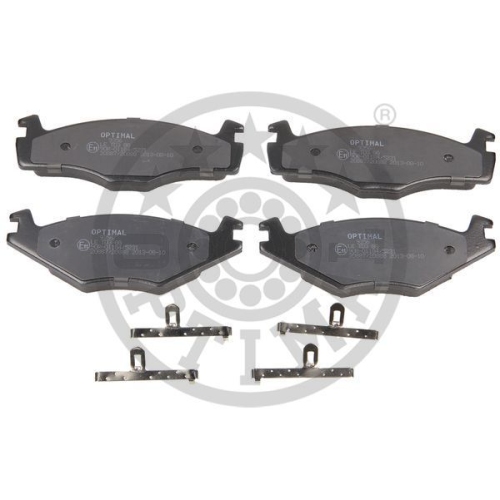 4 Brake Pad Set, disc brake OPTIMAL BP-09356 SEAT VW