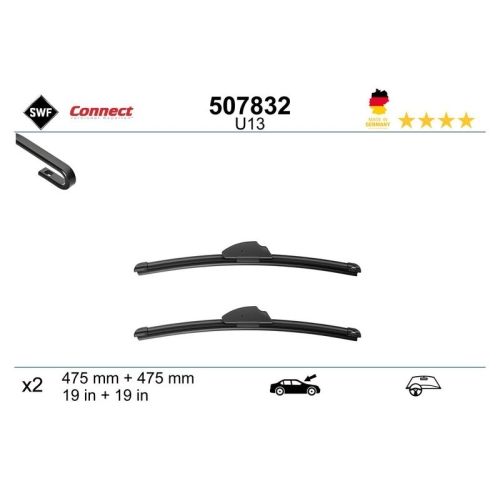 1 Wiper Blade SWF 507832 CONNECT MADE IN GERMANY