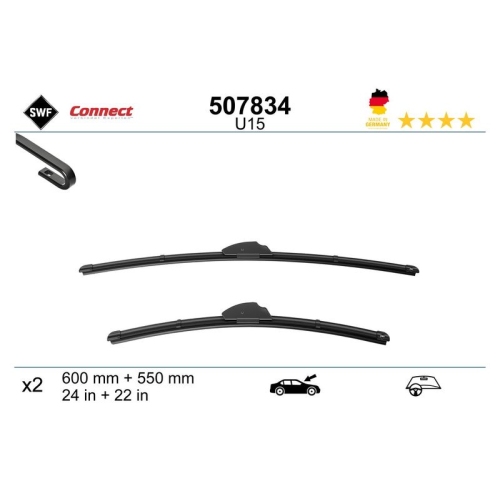 1 Wiper Blade SWF 507834 CONNECT MADE IN GERMANY