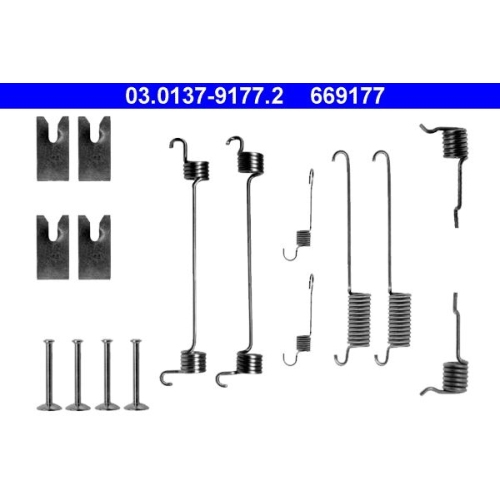 1 Accessory Kit, brake shoes ATE 03.0137-9177.2 FORD