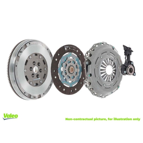 1 Clutch Kit VALEO 837424 FULLPACK DMF (CSC) with High Efficiency Clutch NISSAN
