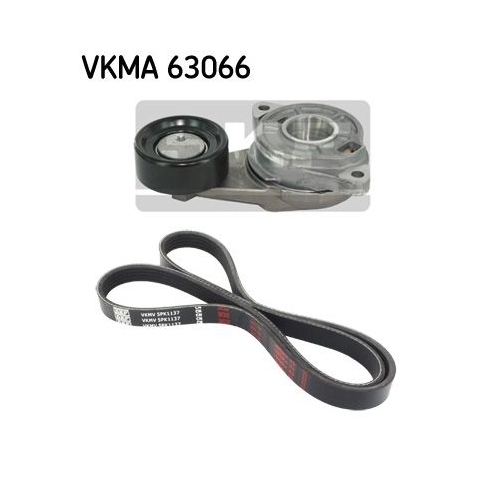 1 V-Ribbed Belt Set SKF VKMA 63066 HONDA HONDA (DONGFENG) HONDA (GAC)