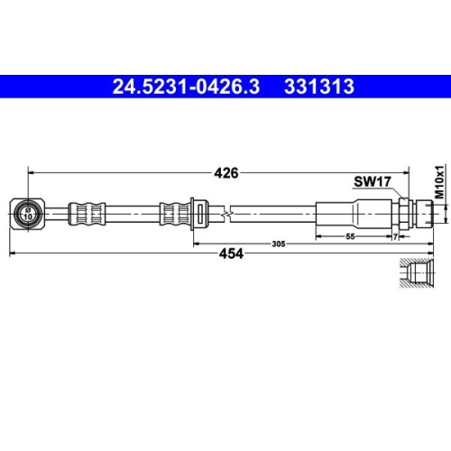 Bremsschlauch ATE 24.5231-0426.3 SAAB